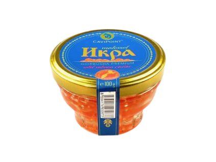 Jikry divokého lososa Gorbuša z Kamčatky, 100g sklo obal
