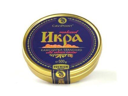 Jikry divokého lososa Gorbuša z Kamčatky, 500g plech obal