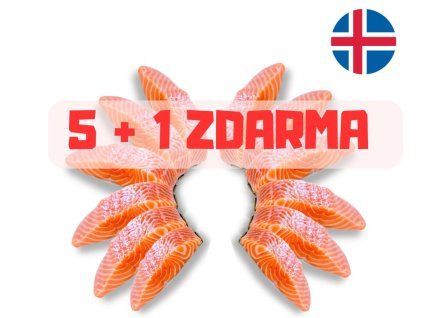Islandský losos akce 5+1 zdarma, 12 porcí — BOXXI